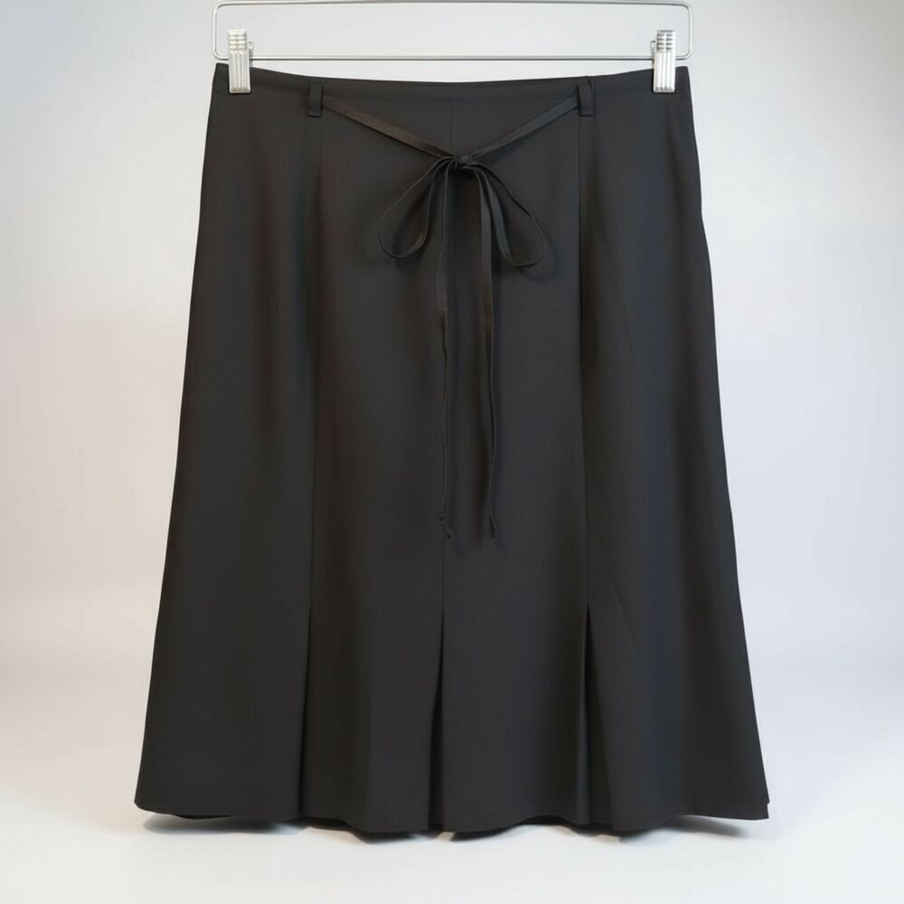 🖤 NWT Y2K Soulmates A-Line Skirt • Size 7 • Black Mini ✨Ribbon Detaile Back Zip - Picture 2 of 6